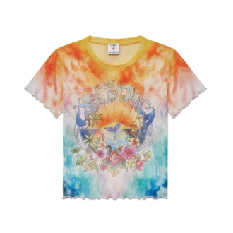 Surf Trip Tie Dye Mesh Tişört