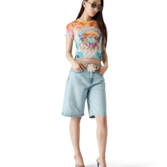 Surf Trip Tie Dye Mesh Tişört
