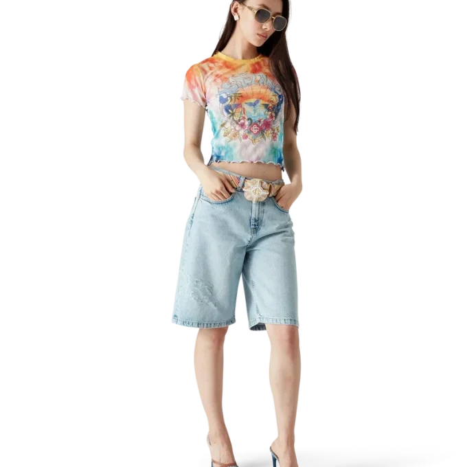 Surf Trip Tie Dye Mesh Tişört Surf Trip Tie Dye Mesh Tişört