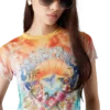 Surf Trip Tie Dye Mesh Tişört Surf Trip Tie Dye Mesh Tişört