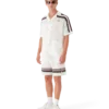 Tenis Pamuklu Kroşe Kısa Kollu Gömlek Şortları Tenis Pamuklu Kroşe Kısa Kollu Gömlek Şortları