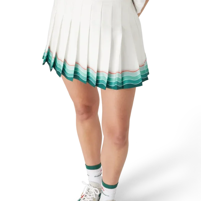 Tenis Pileli İpek Pileli Mini Etek
