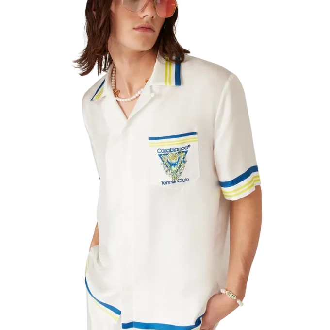 Tennis Club Kısa Kollu İpek Gömlek Tennis Club Kısa Kollu İpek Gömlek