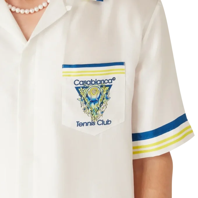 Tennis Club Kısa Kollu İpek Gömlek Tennis Club Kısa Kollu İpek Gömlek