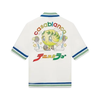 Tennis Mascot Kısa Kollu İpek Twill Gömlek