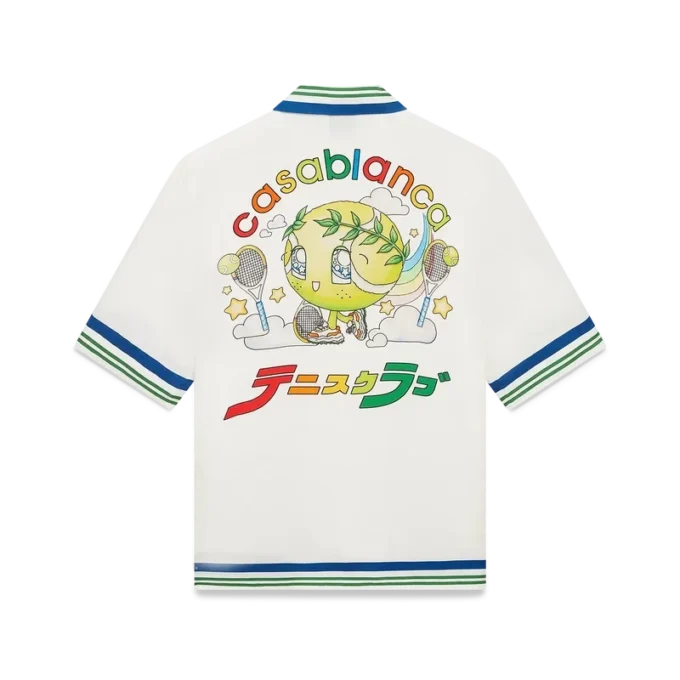 Tennis Mascot Kısa Kollu İpek Twill Gömlek Tennis Mascot Kısa Kollu İpek Twill Gömlek