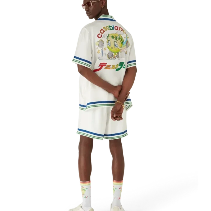 Tennis Mascot Kısa Kollu İpek Twill Gömlek Tennis Mascot Kısa Kollu İpek Twill Gömlek