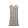 Tennis Monogram İpek Slip Elbise