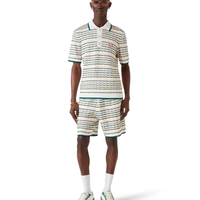 Tuck Stitch Kısa Kollu Polo Gömlek Tuck Stitch Kısa Kollu Polo Gömlek
