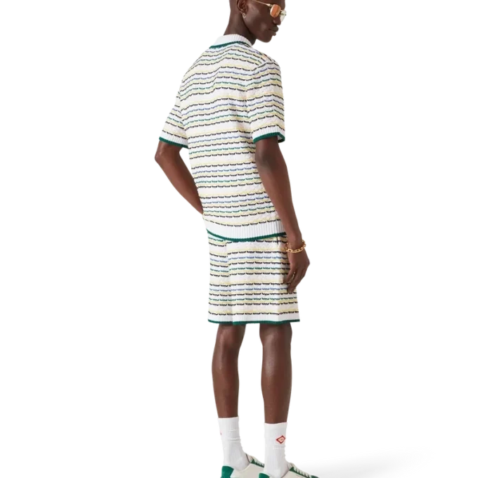 Tuck Stitch Kısa Kollu Polo Gömlek Tuck Stitch Kısa Kollu Polo Gömlek