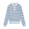 Tuck Stitch Uzun Kollu Polo Gömlek Tuck Stitch Uzun Kollu Polo Gömlek