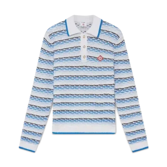 Tuck Stitch Uzun Kollu Polo Gömlek Tuck Stitch Uzun Kollu Polo Gömlek