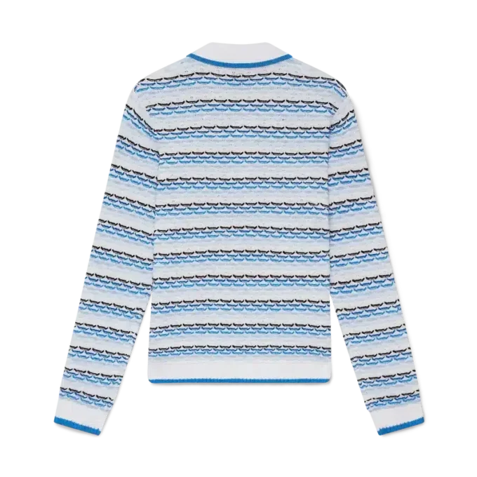 Tuck Stitch Uzun Kollu Polo Gömlek Tuck Stitch Uzun Kollu Polo Gömlek