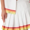 Turuncu Mascot Pileli İpek Twill Etek Turuncu Mascot Pileli İpek Twill Etek