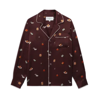 Vices İpek Saten Pijama Gömleği