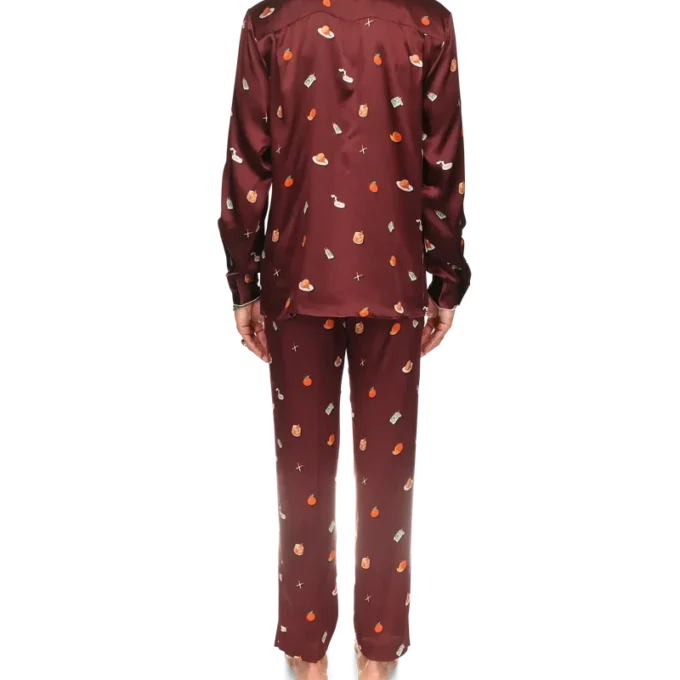 Vices İpek Saten Pijama Gömleği