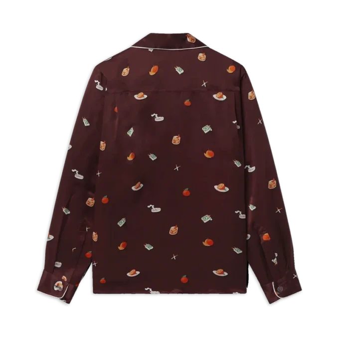 Vices İpek Saten Pijama Gömleği