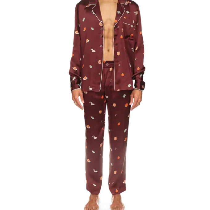Vices İpek Saten Pijama Pantolonları