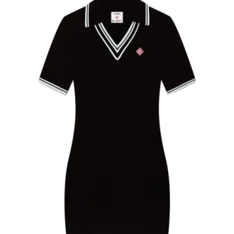 Viskon V Yaka Polo Elbise