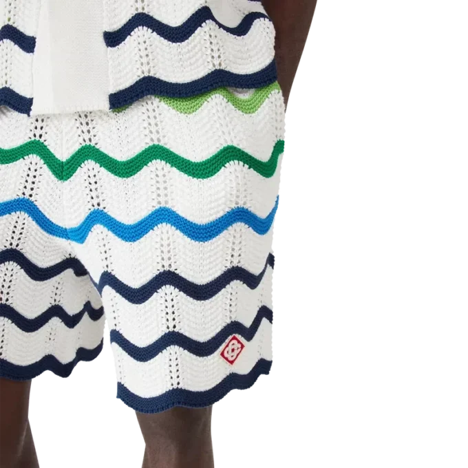 Wave Örgü Şortlar