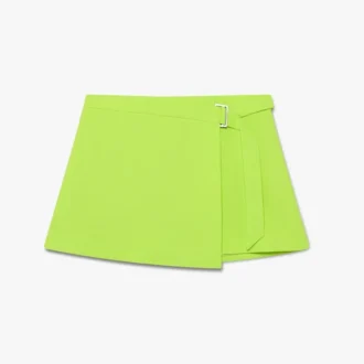 Yeşil Krep Mini Etek