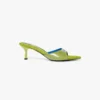 Yeşil Topuklu Mule Sandaletler
