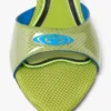 Yeşil Topuklu Mule Sandaletler